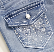 Butterfly Rhinestone Jorts FangCloset™