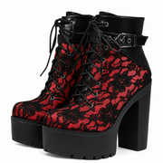 Lace Platform Boots FangCloset™