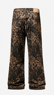 Loose Vintage Leopard Print Jeans FangCloset™