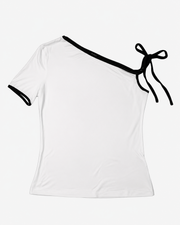 Off-Shoulder Short-Sleeve Glitch FangCloset™