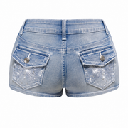 Butterfly Rhinestone Jorts FangCloset™