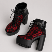 Lace Platform Boots FangCloset™